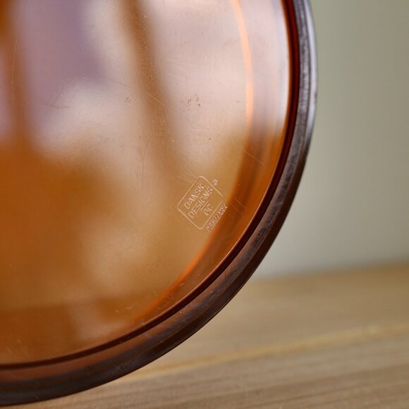 Mid Century Modern Dansk 4-Compartment Amber Melamine Tray - Picture 5 of 8